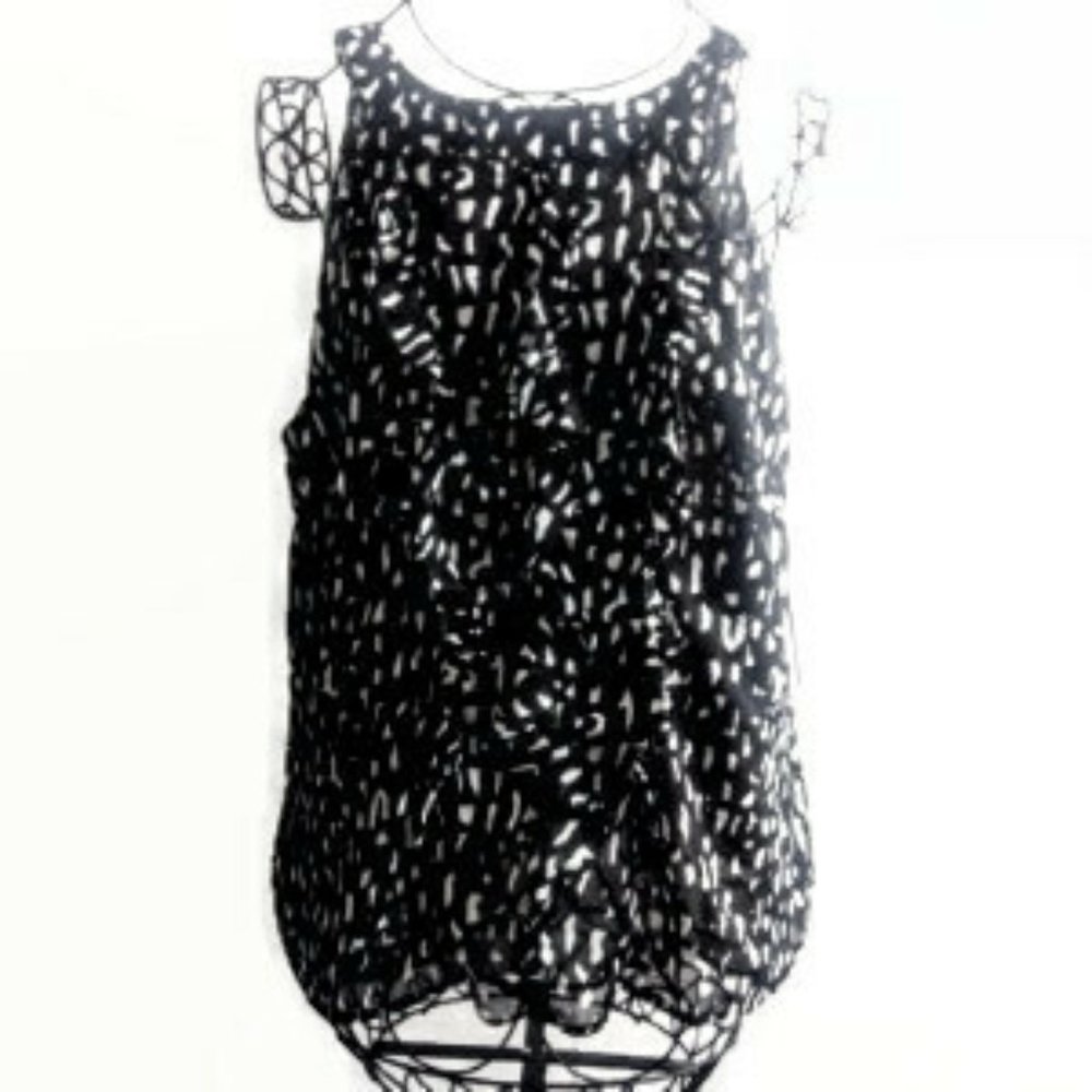 MERONA Sleeveless Ruffle Top Shell NWT - Picture 6 of 6